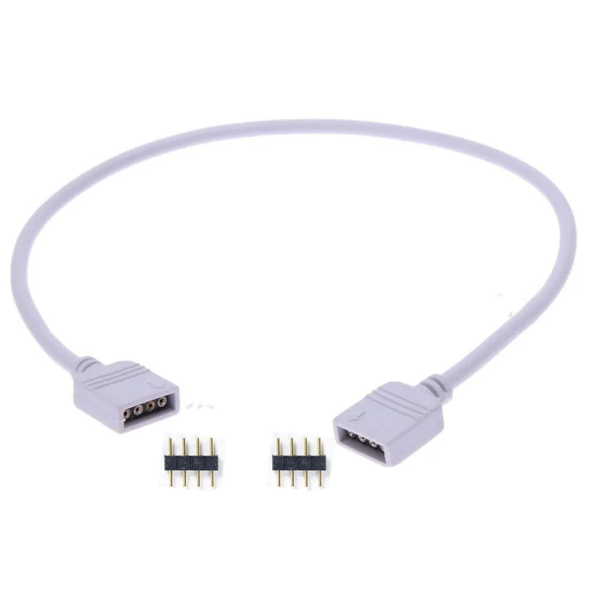 connecteur câble led rgb noir 24v 3528 3014 5050 5730 cee ans
