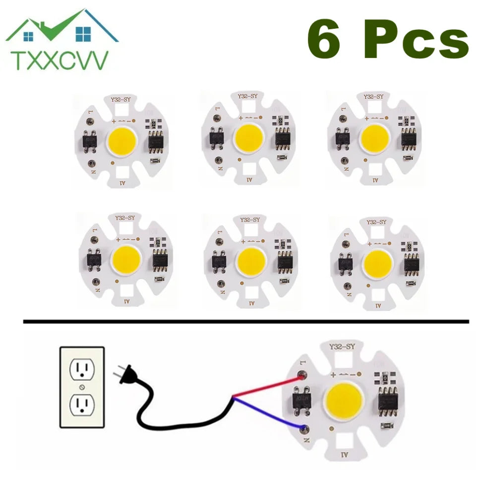 plaque led 12w blanc circuits imprimés composants électroniques 220v 31mm 31mm aluminium