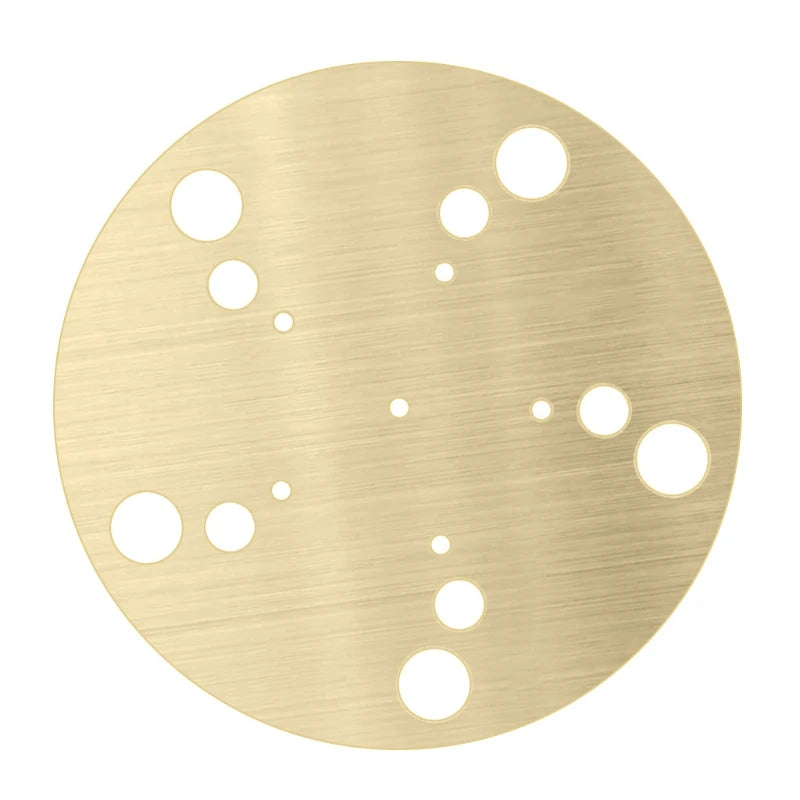 plaque protection platine vinyle dorée texture brossée moderne antidérapante antistatique 29.4cm