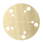 plaque protection platine vinyle dorée texture brossée moderne antidérapante antistatique 29.4cm