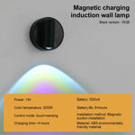 lampe murale led rechargeable aimant magnétique tactile beige noir moderne minimaliste