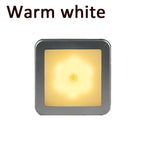 veilleuse led rectangle adhésive moderne capteur mouvement piles aaa blanc