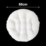 coussin suspendu blanc plissé moderne 60cm 80cm cordelettes polyester coton