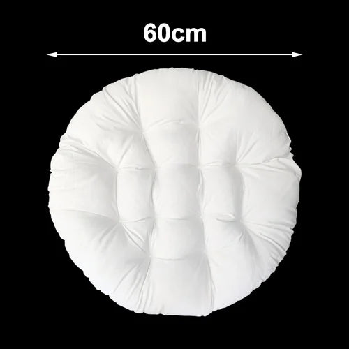 coussin suspendu blanc plissé moderne 60cm 80cm cordelettes polyester coton