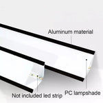 Installation profilé LED plafond pour bande LED angle 45°