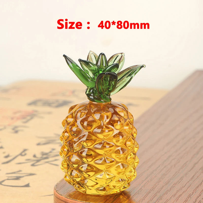 figurines fruits cristal transparentes potiron pomme raisin kaki salon chambre