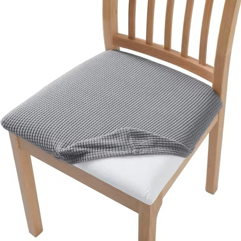 housses siège chaise jacquard extensible moderne gris marron noir lavables accueil minimaliste