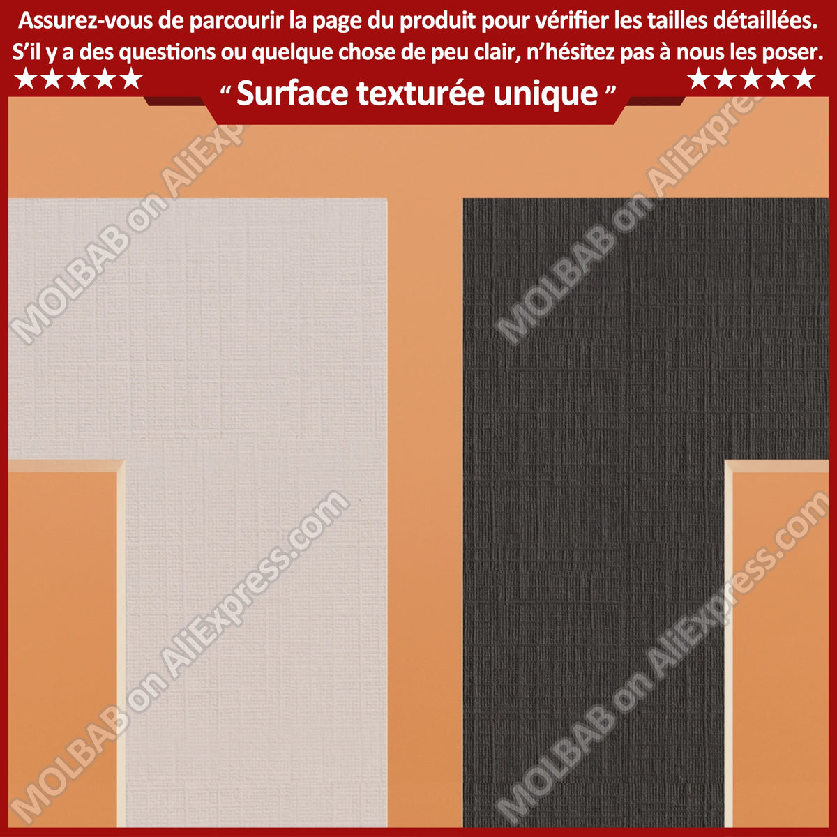 cadres photo carton texturé moderne noir blanc 20x16 16x12 a3 a4 lot 12