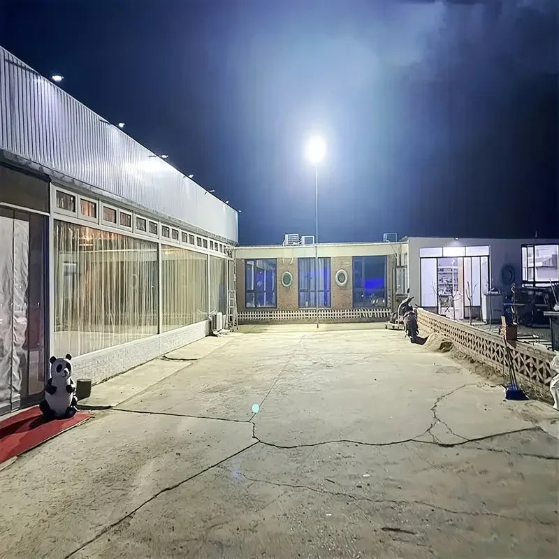 lumière solaire led moderne noire étanche jardin patio