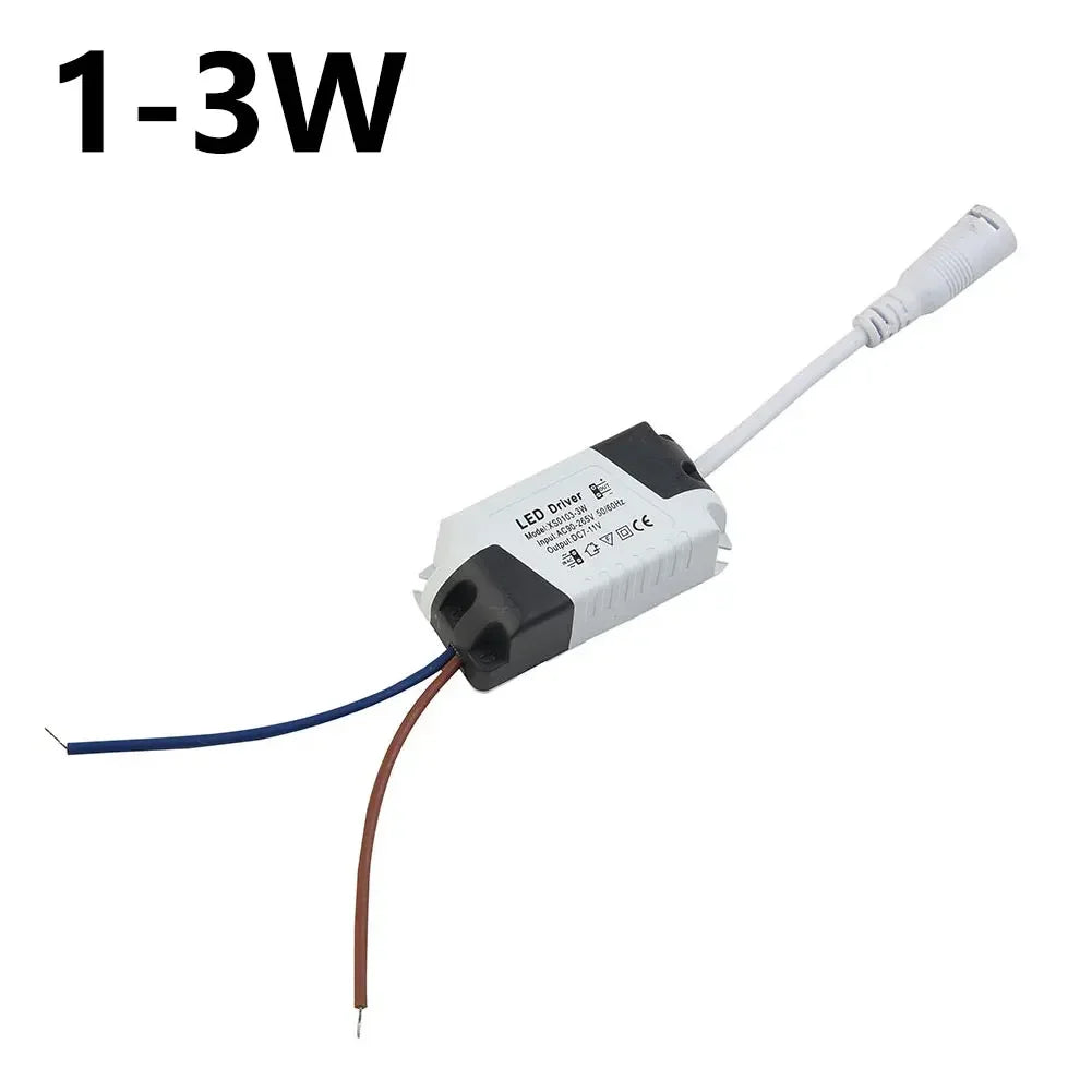 transformateur led blanc noir moderne câbles couleur différente 120v 240v 3w 6w 18w 24w