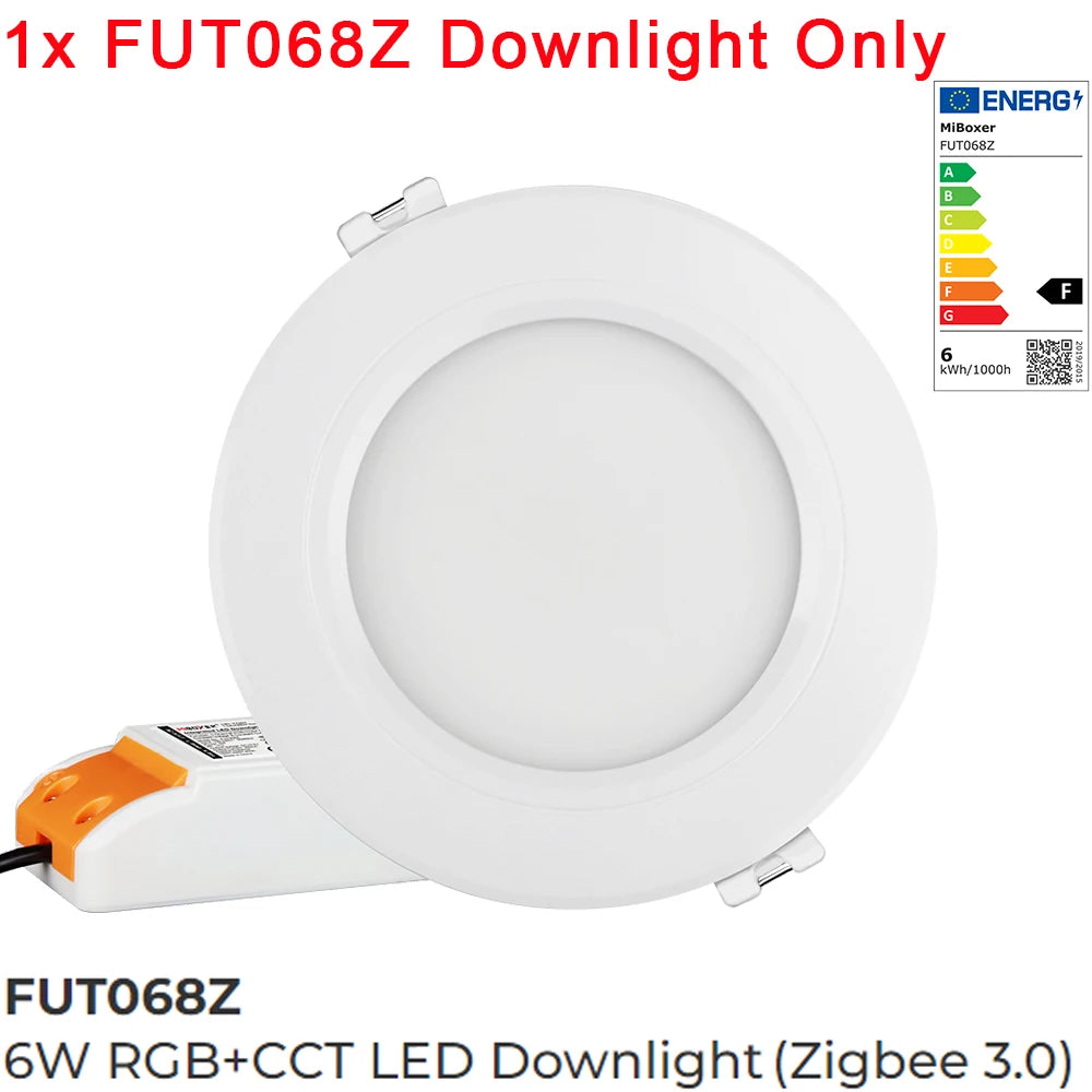 downlight led 6w 12w rgb cct blanc mat moderne clips zigbee 3.0 certifié ccc