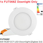 downlight led 6w 12w rgb cct blanc mat moderne clips zigbee 3.0 certifié ccc