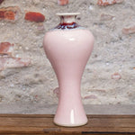 Vase céramique céladon glacé craquelé artisanal petit décor raffiné