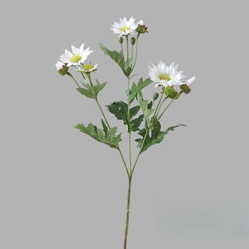 bouquet artificiel fleurs soie rose blanc vert vase transparent décoration intérieure mariage anniversaire