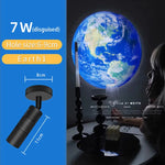 lampe projection lune moderne éclairage blanc gris éclairage intérieur plafonnier led opacité chambre salon