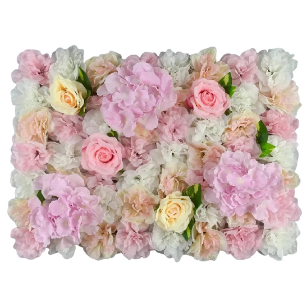 panneaux decoratifs fleurs artificielles rose violet blanc modernes intérieur mariage anniversaire diplomes