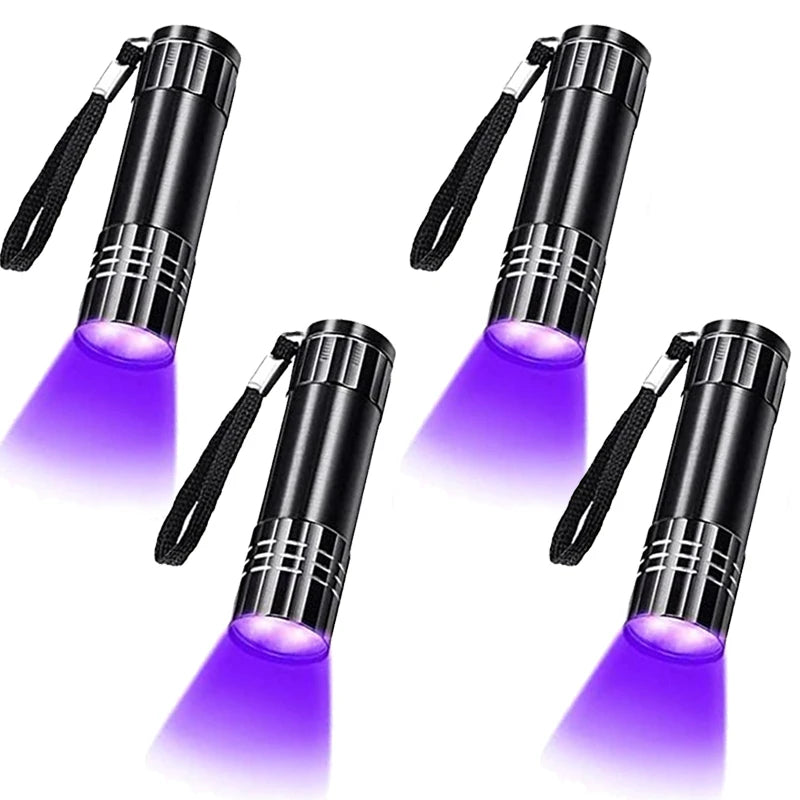 lampe torche uv led résistante autodéfense 10w moderne alliage aluminium