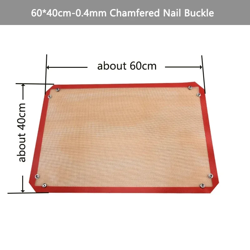 tapis cuisson silicone matelas beig noir texture tissée boucles haute température antiadhésif moderne