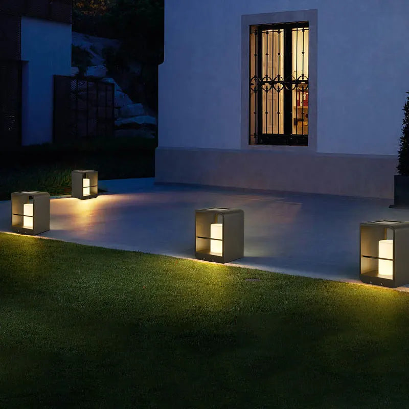 lampe sol moderne éclairage extérieur led ip65 ac 85 265v noir inoxydable