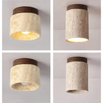 lampe moderne bois brun texture naturelle marbrée opaque fixations vis inclusées 20cm 25cm 30cm