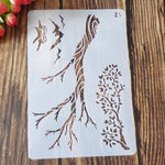 gabarit peinture floral délicat classique opaque bricolage scrapbooking journal decoration