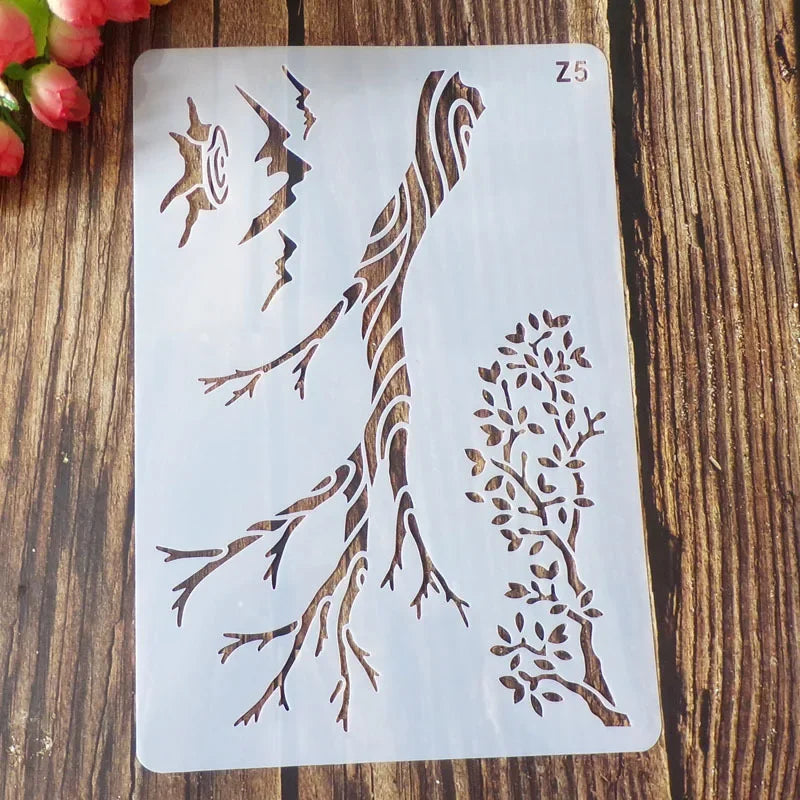 gabarit peinture floral délicat classique opaque bricolage scrapbooking journal decoration