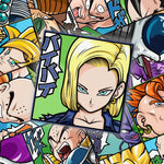 autocollants dragon ball personnages animés cartoong manga opaques étanches pvc haute qualité variées noël