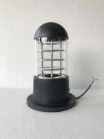 lampe table moderne transparente noir sans ampoule industrielle e27 led aluminium ip65