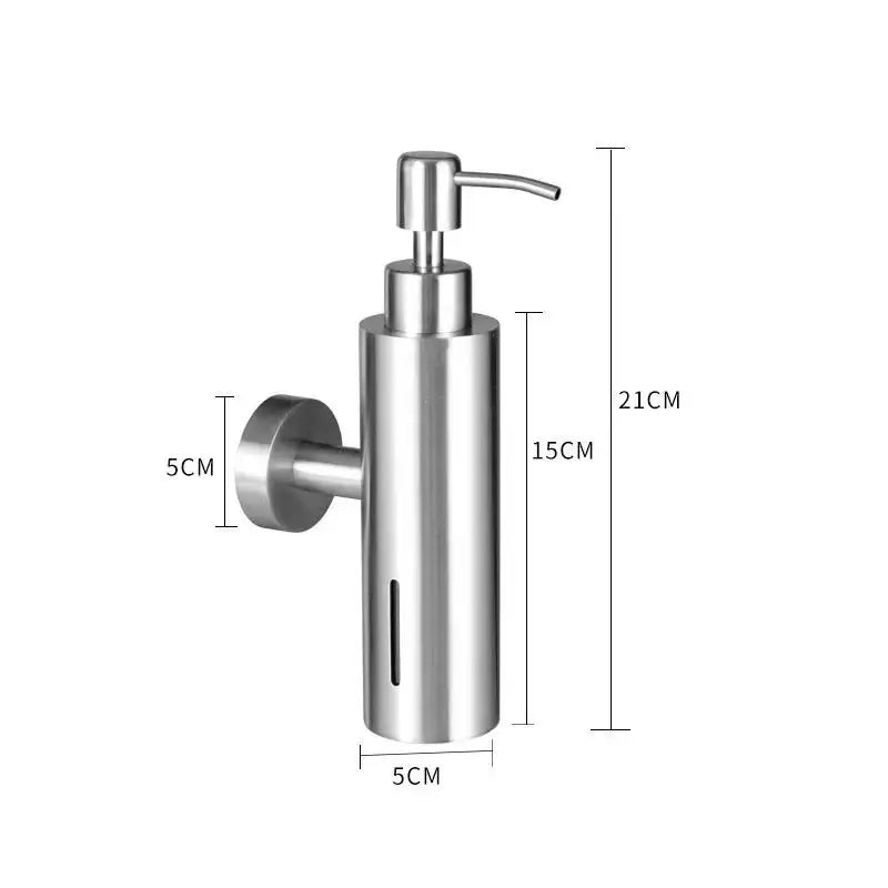 distributeur savon liquide mural or noir argent moderne minimaliste fixé vis sans logo