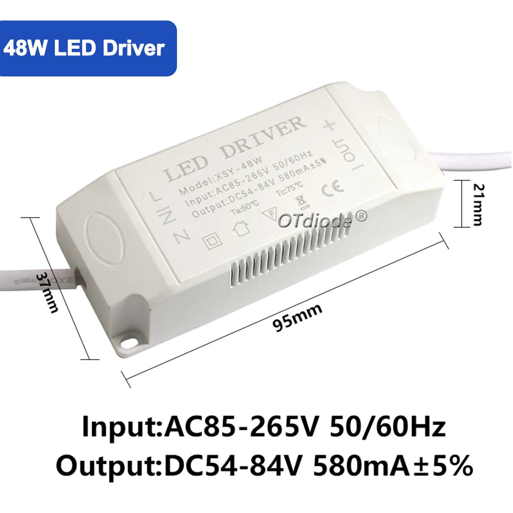 driver led blanc bleu moderne constant current 3w 30w 85 265v