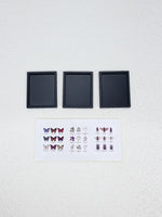 cadre photo miniature papillons insectes noir adhésif décoration halloween pâques micro paysages accessoire photo