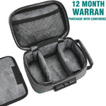 Sac outils gris toile anti odeur zips accessoires tabac moderne rechargeable
