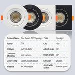 Spot LED blanc moderne 10W 14W 17W 20W 24W 6W câble adaptateur
