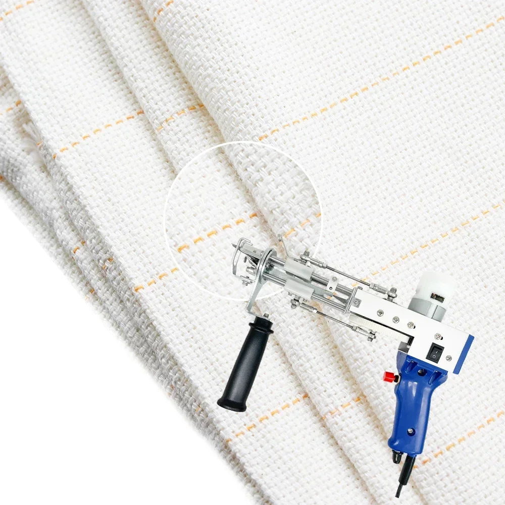 tissu blanc toile lin rustique lignes jaunes lavable machine blanc rustique