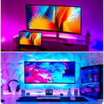 ruban led rgb smd 5v étanche adhésif rétroéclairage tv salon blanc noir flexible