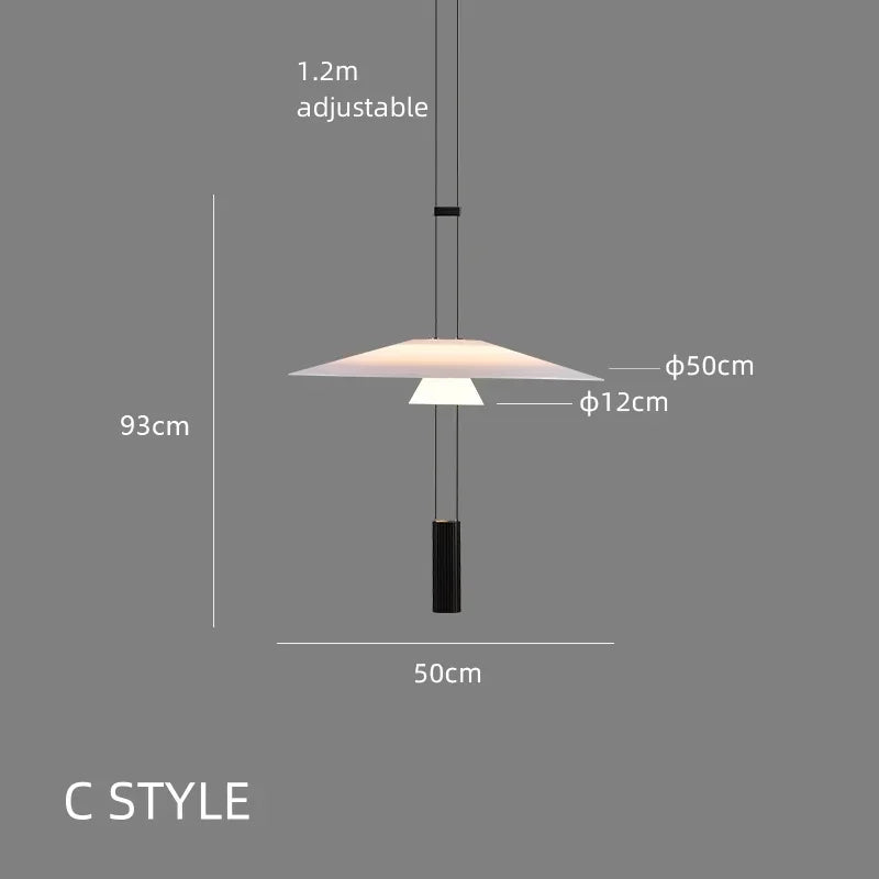 suspension lumineuse moderne minimaliste blanc noir rond lisse opaque câble noir