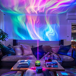 projecteur led multicolore effet néon modes télécommande veilleuse chambre festivités éclairage moderne technologie