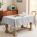 nappe table rectangulaire rayures diagonales bleu marine moderne imperméable polyester 140cm 180cm 200cm 220cm