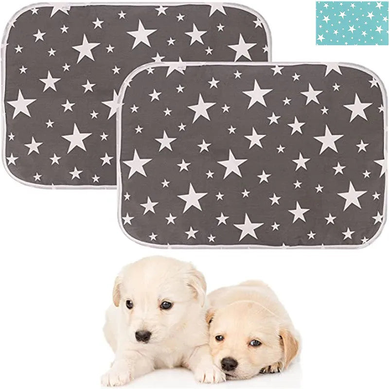 tapis imperméable absorbant chien chiots couches reutilisables grandes étoiles decorationextérieurintérieur