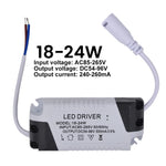 adaptateur alimentation led driver 24v 12w 18w 24w gris noir électronique