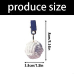 pinces linge décoratives rustique blanc beige marron clair tressé fil nœud clip métallique événements