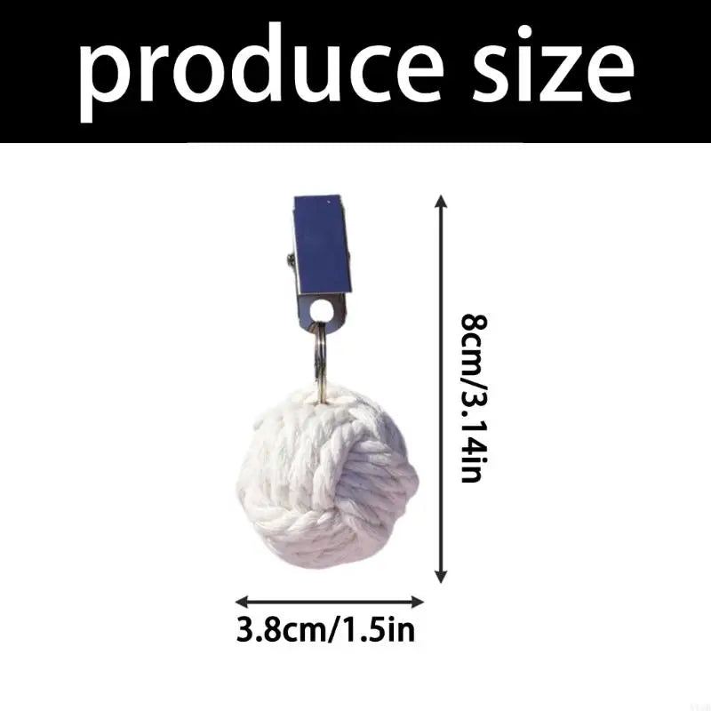 pinces linge décoratives rustique blanc beige marron clair tressé fil nœud clip métallique événements