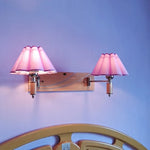 abat jour moderne violet noir fleuri tissu eyelets e27 led chambre salon