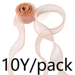 ruban organza bordure dorée classique rouge rose clair beige décoration gâteau boîte cadeau emballage