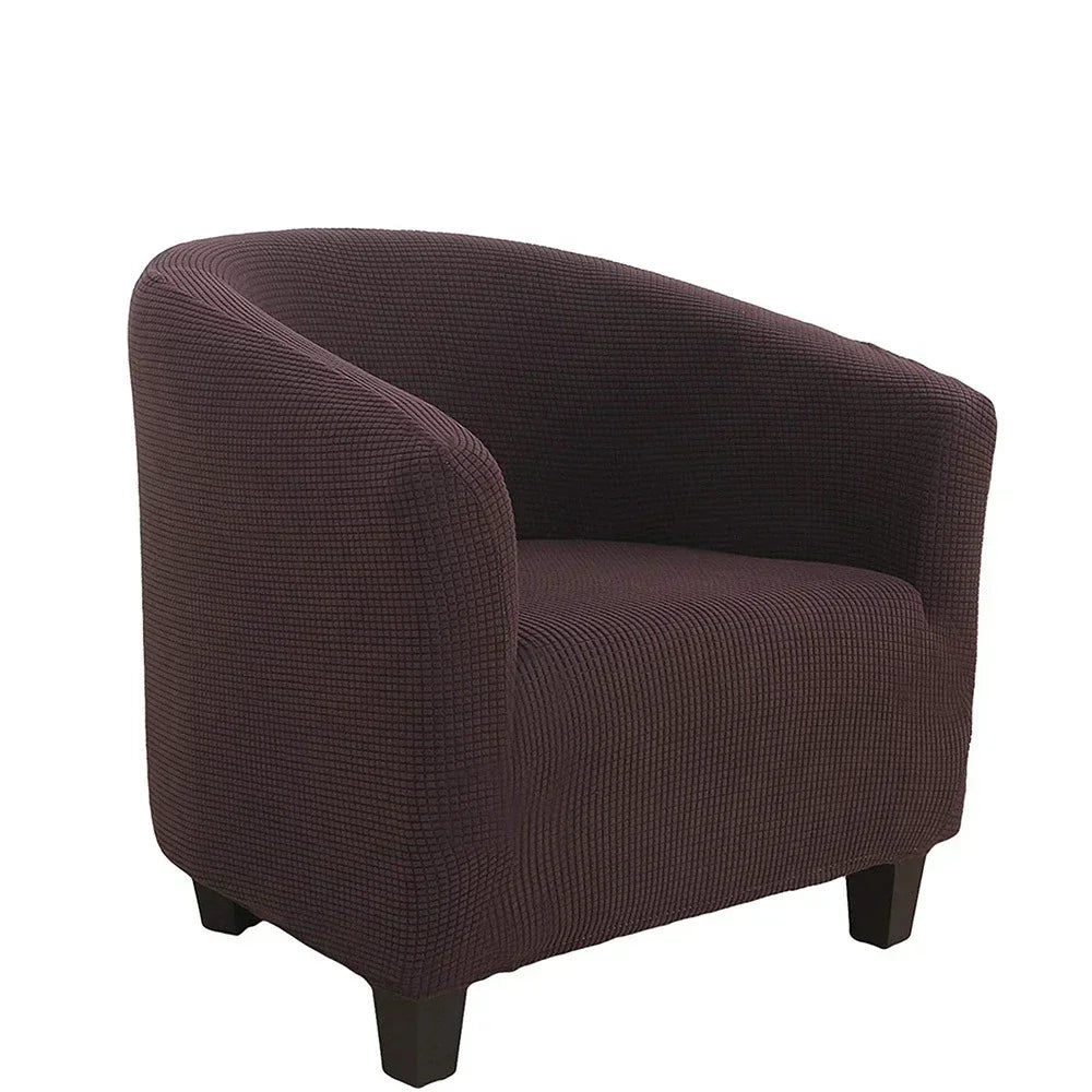 housse fauteuil moderne carreaux gris blanc élastique décorative salon salon maison intérieur
