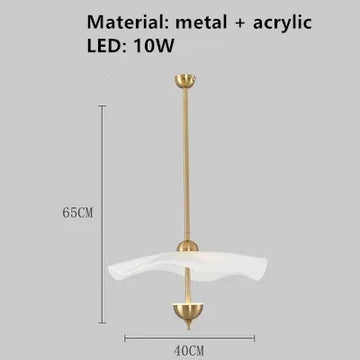 suspension lumineuse moderne blanc doré formes organiques opalescente chambre salon
