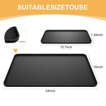 tapis séchage vaisselle silicone noir surface rugueuse moderne salle bains cuisinewasher imperméable
