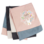 tablier imprimé floral lapin noir rose gris beige moderne décontracté élastique ajustable poche avant