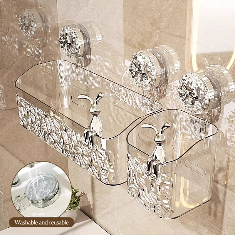 étagères rangement transparentes moderne relief succion mur meuble étagères supports