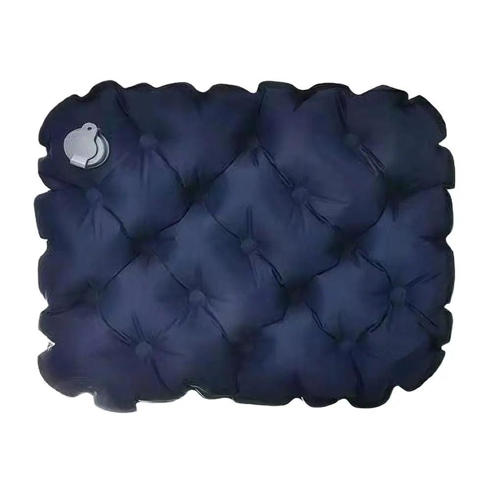 coussin gonflable tufté moderne vert bleu marine gris anti escarres portable camping